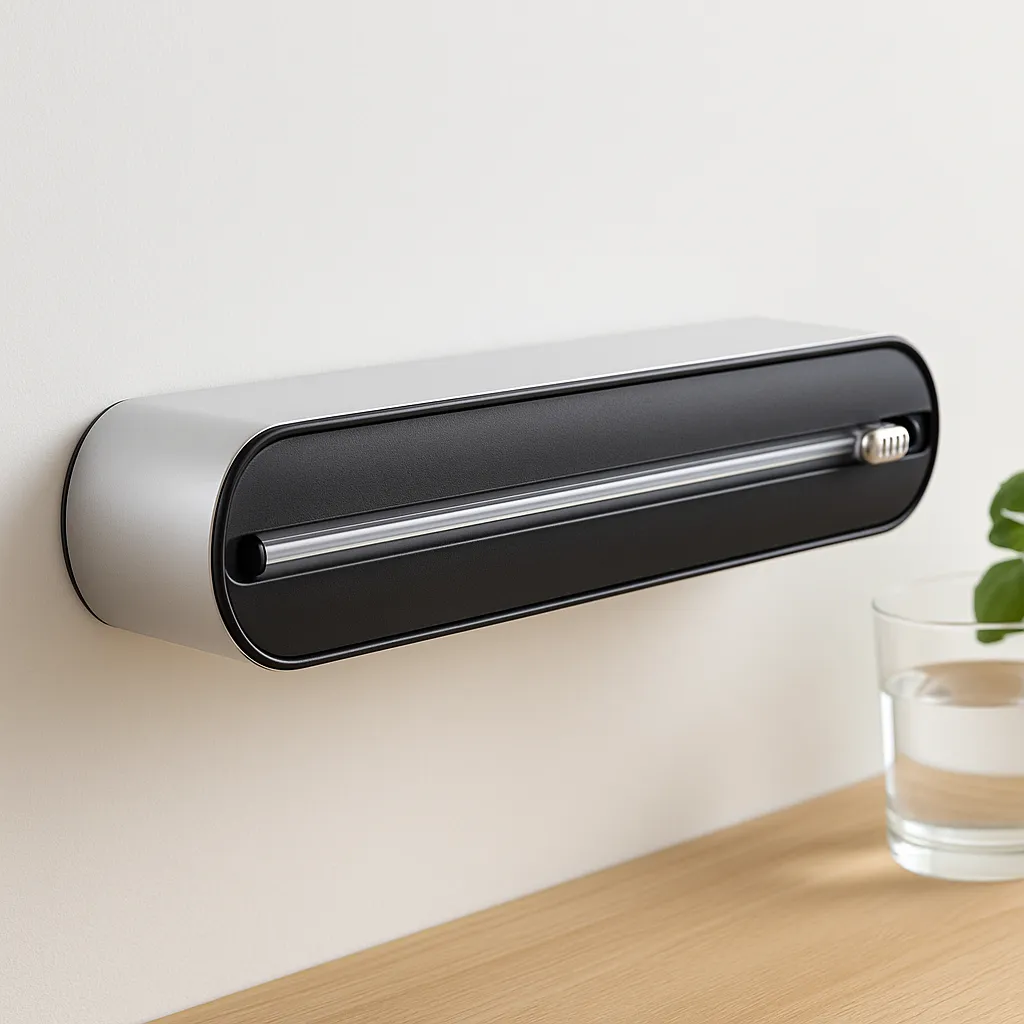 DKE enkel rollenhouder aluminium_zwart product foto 2