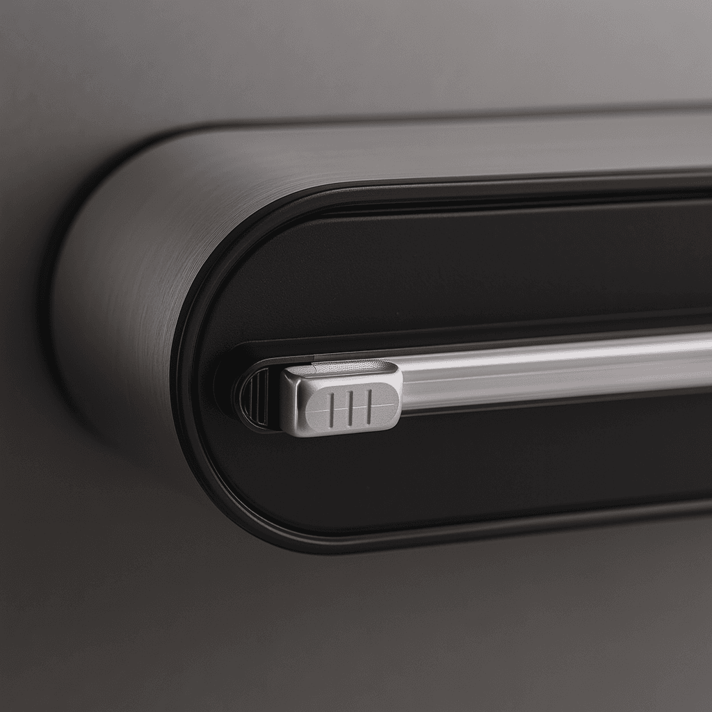 enkel rollenhouder aluminium_zwart macro