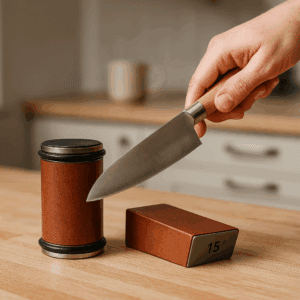 messenslijper hout met hand 1.1