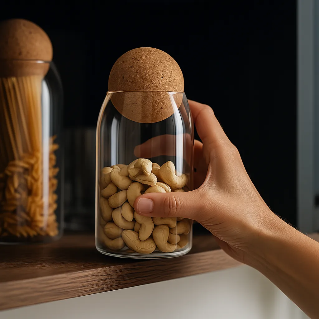 Luxe voorraadpotten met hand