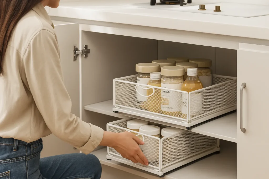 Schuiflade m wit mand sfeer met vrouw