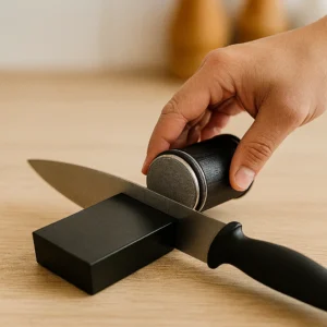 rollenende messenslijper zwart slijpen met hand 1.1