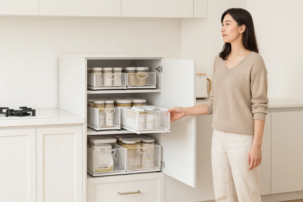 schuiflade wit mand s banner