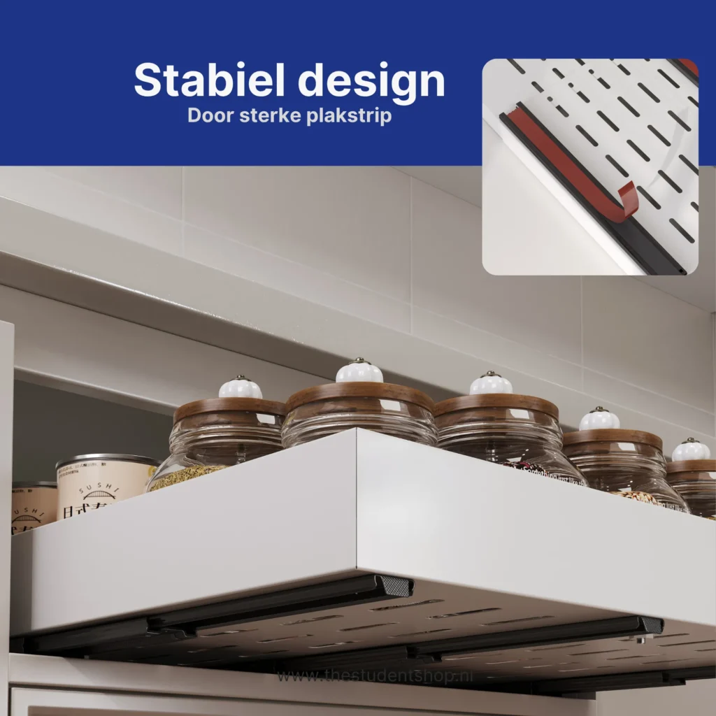 Uitschuifbare schuiflade L DKE stabiel design